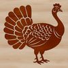 SVG Holiday Decorations Animal Figurine An SVG design featuring a domesticated bird often served during holiday meals.