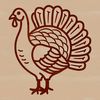An SVG vector design image of a traditional Christmas holiday-themed animal.