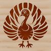 Illustrated Turkey Design A detailed illustration of a farm animal, specifically a turkey, suitable for various graphic design applications.