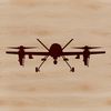 UAV Design Vector Art A sleek illustration of an unmanned aerial vehicle (UAV) in flight.
