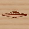 Futuristic Space Vessel Illustration A futuristic spaceship in vector format.