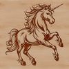 Colorful Fairy Tale Unicorn SVG A colorful illustration of a unicorn from a fairy tale, created as a vector graphic.