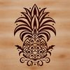 Pineapple Illustration A detailed illustration of a pineapple with intricate details.