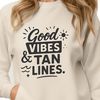 Relaxing Beach Quotes SVG Illustration SVG illustration of a relaxing beach vacation quote with calm ocean waves and palm trees.
