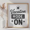 Playful Vacation Inspirations Vacation quotes illustrated in a playful design for creative projects.