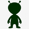 Illustrative SVG alien graphic designed for commercial and personal use in various digital projects.