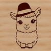 Adorable Andean companion illustration Alpaca illustration with a decorative hat, ideal for crafting and design projects.