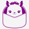Lovely Alpaca Portrait An illustration of a single alpaca animal with a detailed texture and realistic features.