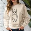 Vector Illustration of a Gentle Alpaca Alpaca animal illustration in vector format, suitable for cutting machines like Cricut or laser cutters.