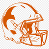 Football Vector Art Design An illustration of an American football with detailed design, suitable for vector art and digital cutting.
