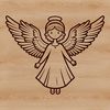 Angel illustration in vector format as a scalable SVG file.