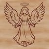 Guardian Angel SVG Design Vector design of a guardian angel in SVG format