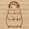 Large Rodent Design A large rodent native to South America, depicted in a stylized design.