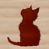 A sitting cat in a cute pose, suitable as vector art for personal or commercial use.