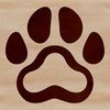 Detailed design of a single animal paw, created as a high-quality SVG file.