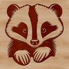 Free SVG Clip Art of a Beautiful Badger Illustration of a wild badger in vector format.
