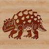 Prehistoric Armor Plated Dinosaur SVG A prehistoric ankylosaurus dinosaur with armor plates and tail.
