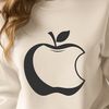 An SVG graphic representation of a sliced apple on a white background.