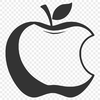 Green and Red Fruit Vector Design A digital illustration of a ripe red apple with green leaves.