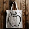 A simple illustration of a ripe apple, suitable for various design applications.