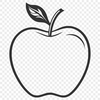 Green Leafy Apple Vector A high-quality illustration of a single red apple with green leaves.