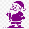 A vector illustration of a jolly bearded man in red coat and hat, commonly associated with Christmas celebrations.
