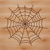 An intricate digital spider web design created in vector format.