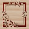 A digital illustration of a decorative frame with intricate floral patterns and designs.