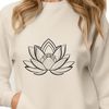 Botanical Water Lily Alternative A highly detailed illustration of the sacred lotus flower, often used in religious and cultural contexts.