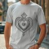 Sacred Heart Symbol SVG Artwork Religious symbol featuring the Sacred Heart in high-quality SVG design.