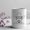 Classic Western Cowpoke Illustration Vector illustration of a cowboy in a classic Western style.