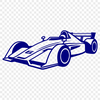 Racing Car Design Graphic A sleek racing car illustration in vector format, suitable for digital design projects.