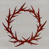 Thorny Crown Iconography A vector illustration of a crown made from thorns, often associated with Christian iconography.