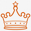 Free Crown Clip Art SVG File A digital crown design in vector format, suitable for cutting machines like Cricut or laser cutting.