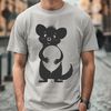 Simple Possum SVG Graphic A cartoon illustration of a possum animal in simple design.