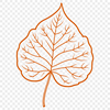 Minimalist Leaf Icon A stylized vector illustration of a single leaf, suitable for digital design and cutting machine applications.