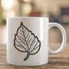 Single Leaf Vector Design A high-resolution, editable SVG vector design of a single leaf, suitable for cutting machines like Cricut or laser cutters.