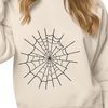 Whimsical Spider Web Vector A detailed illustration of a spider web in vector format, ideal for digital designs and crafts.