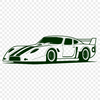 Bold and Beautiful Car Illustration A sleek racing car design with bold lines and curves.