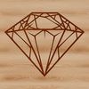 A geometric shape with pointed ends and flat sides, suitable for use in graphic design projects.
