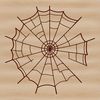 Free Vector Design of a Spider's Creations A detailed vector illustration of a spider web.