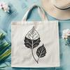 Colorful Single Leaf Design A stylized illustration of a single leaf in various colors, suitable for digital design projects.