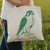 Falcon Silhouette A free SVG silhouette of a bird of prey, ideal for cutting machines like Cricut or laser cutters.