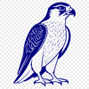 Falcon Illustration Vector illustration of a bird of prey, specifically a falcon, suitable for commercial or personal use in various designs.