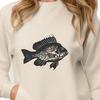 A lovely illustration of a White Crappie fish species. A detailed illustration of a freshwater fish species, specifically the White Crappie.