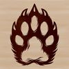 A digital illustration of various animal paw prints in a single row.