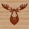 Wild North American Antlered Icon A large North American wild animal with antlers.