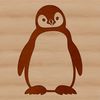 Cute Antarctic Penguin SVG Image A cute penguin standing on the ice, surrounded by Antarctic landscape features.