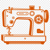 Close-up Vector Art of a Sewing Machine Close-up illustration of a sewing machine with moving parts.