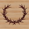 Beautiful Crown of Thorns Design SVG illustration of a Crown of Thorns, a Christian symbol representing suffering and redemption.